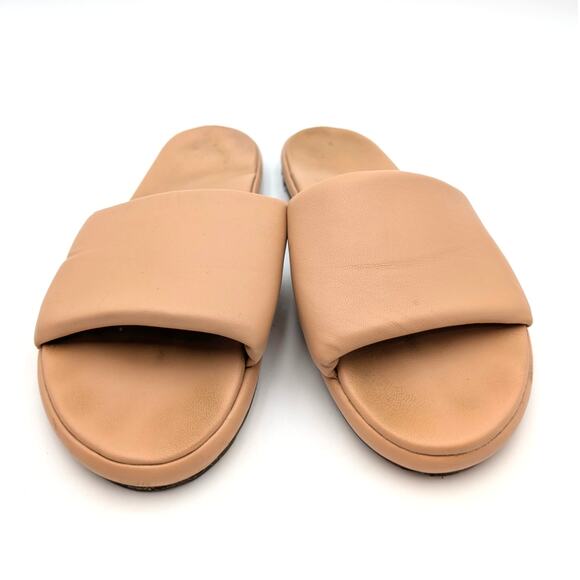 Beek Puffbird Slide Sandal Open Toe Women's Leather Tan Size US8 EU38.5 - Picture 2 of 14